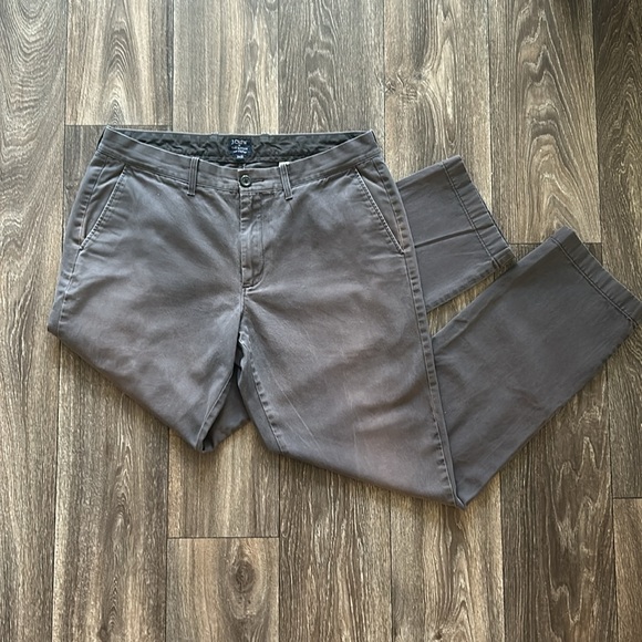 J Crew Men’s 34x32 Sutton Chino Pants Grey - Picture 3 of 7